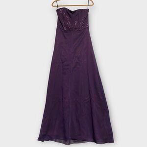 Vintage Jessica McClintock Women’s Dress Size 6 Formal Maxi Prom Gown Iridescent